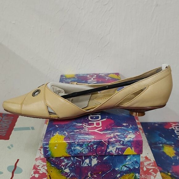 Chinese Laundry Rochelle Natural Kitten Heel New - Picture 4 of 7